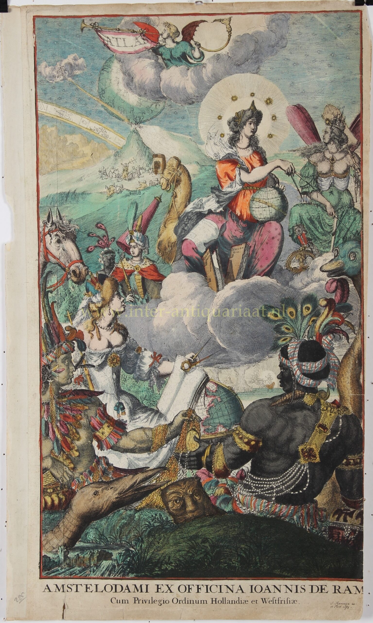 Atlas title page - Johannes de Ram / Jacob Harrewijn, 1685 - Image 3