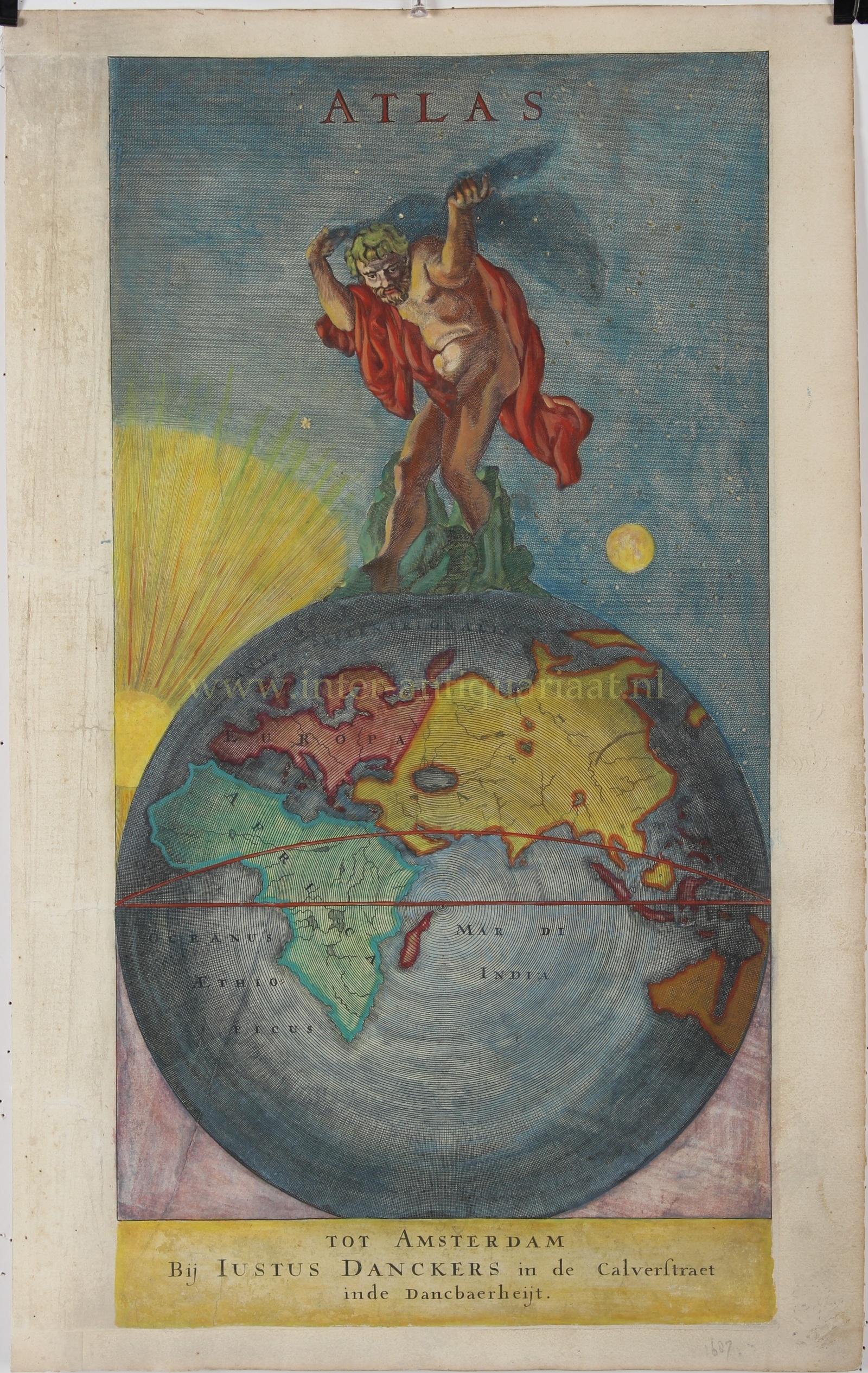 Atlas title page - Justus Dankcerts, ca. 1688-1690 - Image 3