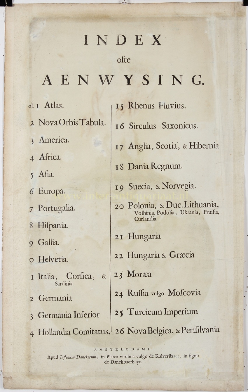 Atlas title page - Justus Dankcerts, ca. 1688-1690 - Image 2