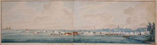 1787 patriotten gelegerd voor Delft