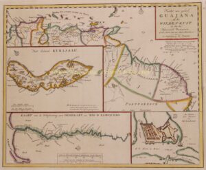oude kaart Curaçao