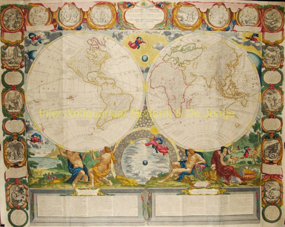 World map - Jean Baptiste Nolin, published by Crépy in 1784