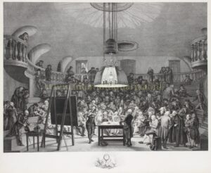 history of physics Felix Meritis Amsterdam 18th century engraving