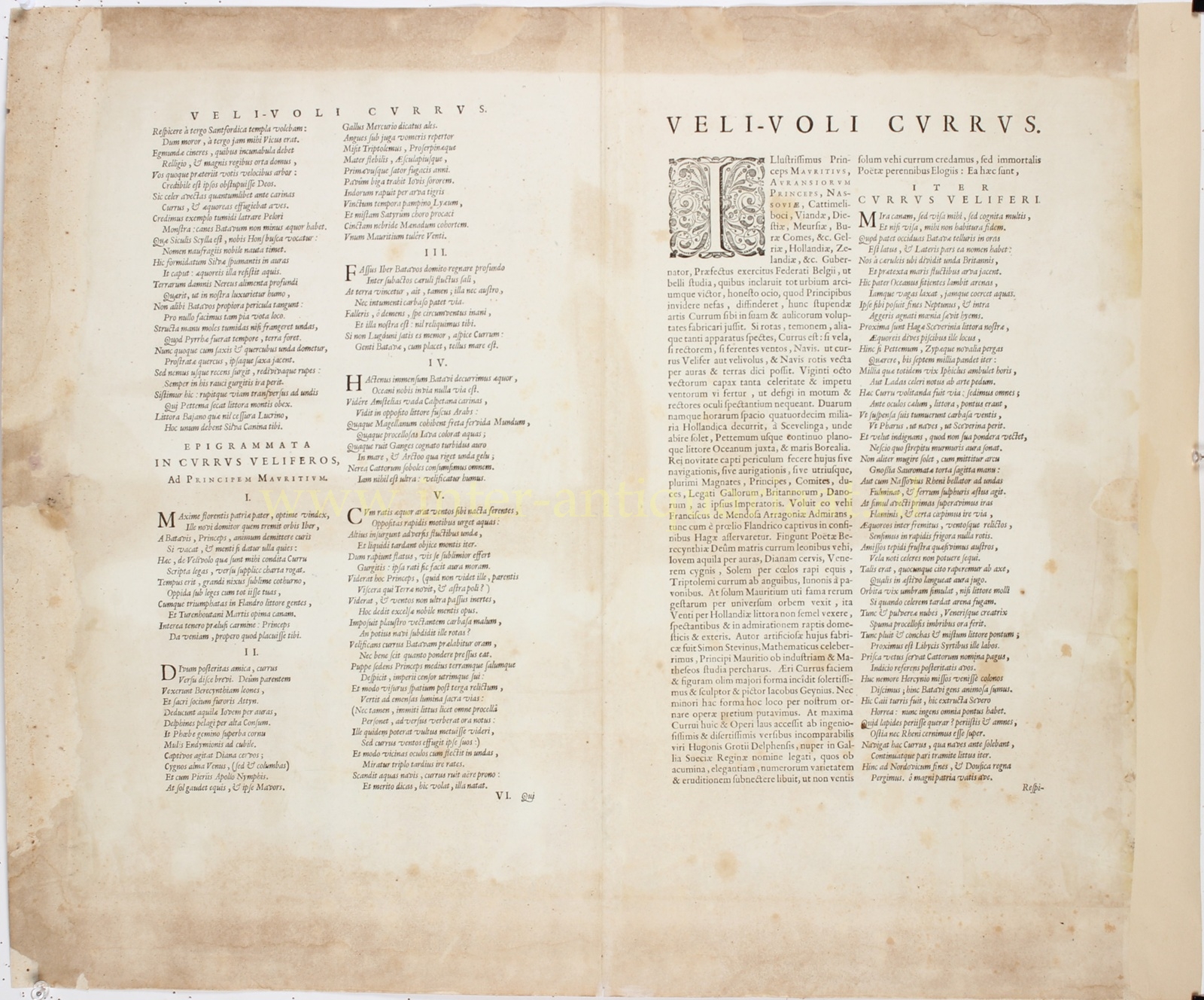 Sailing carriage by Simon Stevin for Prince Maurice - Joan Blaeu, 1649 - Image 2