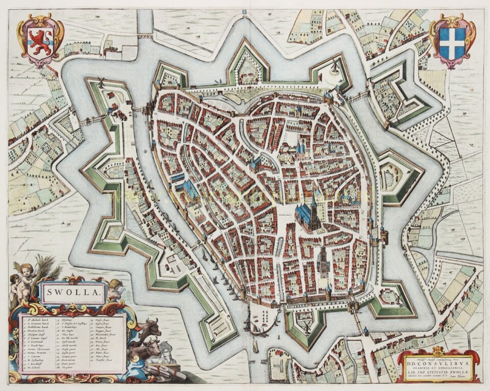 17th century engraving of the city of Zwolle