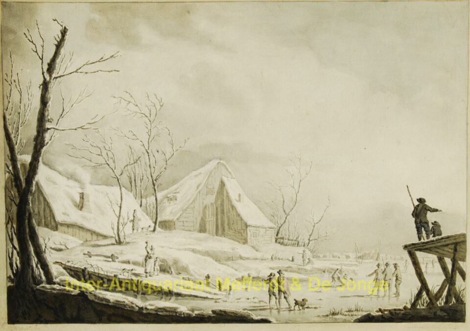 Winter landscape - John Atkinson after Jean Pillement, 1776 - Image 2