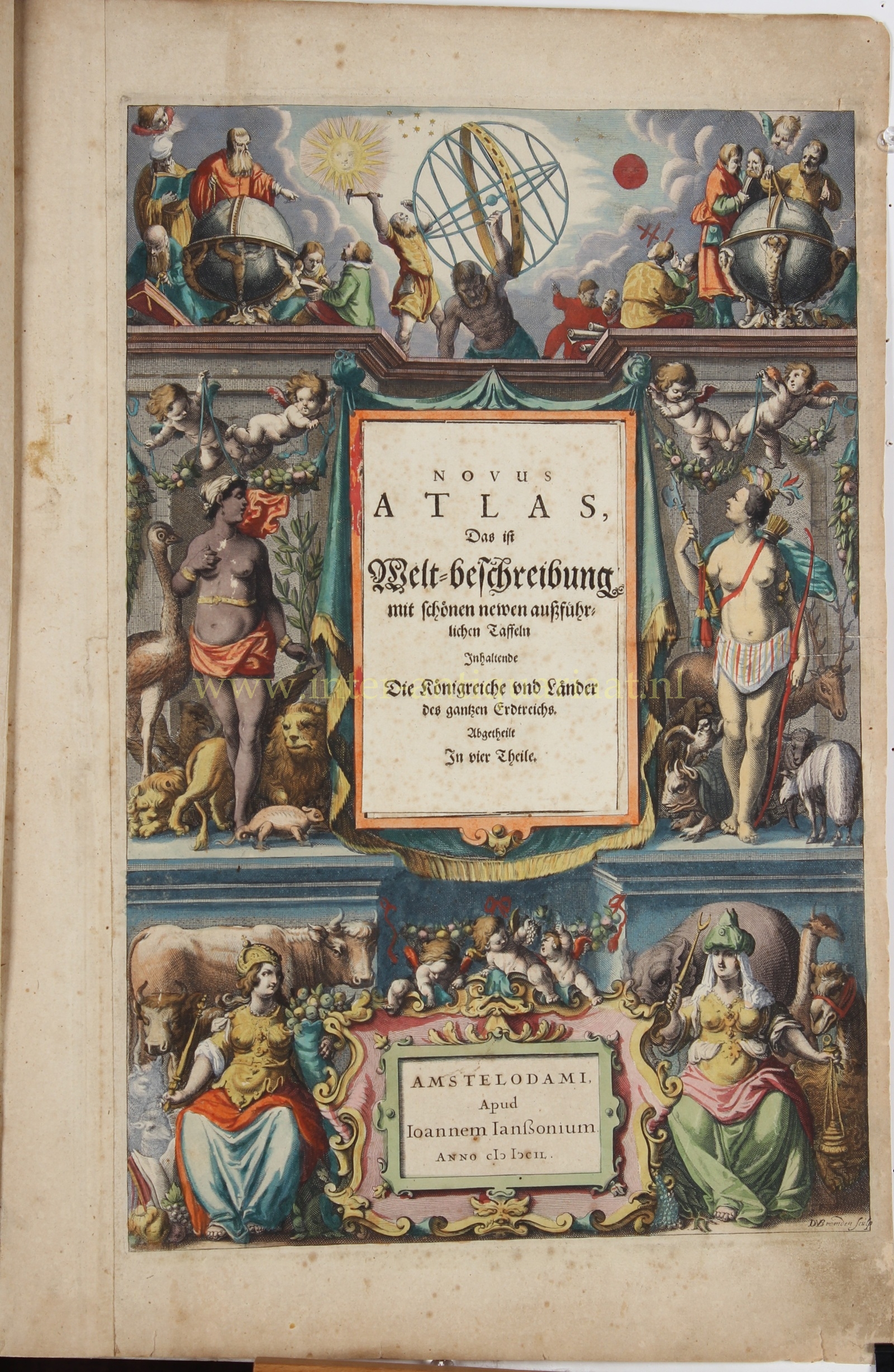 Atlas title page - Johannes Janssonius, 1649 - Image 3