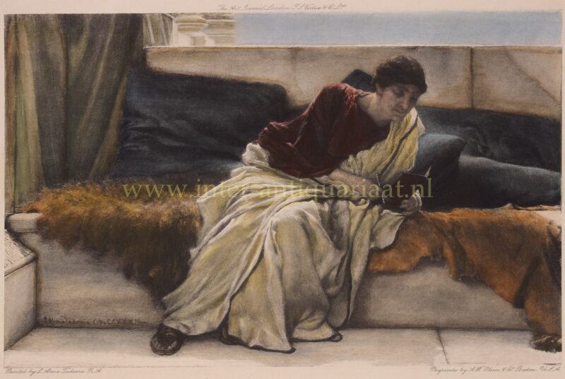 A Difficult Line from Horace – Sir Lawrence Alma-Tadema, 1882