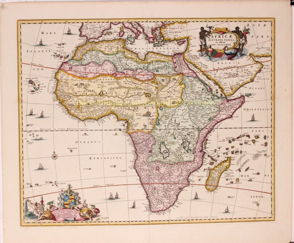 17e-eeuwse kaart van Afrika