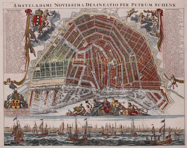 17e-eeuwse kaart van Amsterdam