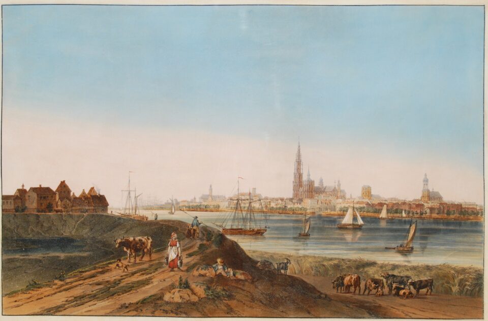 Gezicht op Antwerpen - ca. 1820