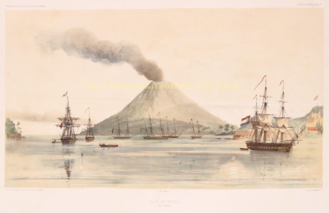 gezicht op de Banda eilanden (Molukken), 1846