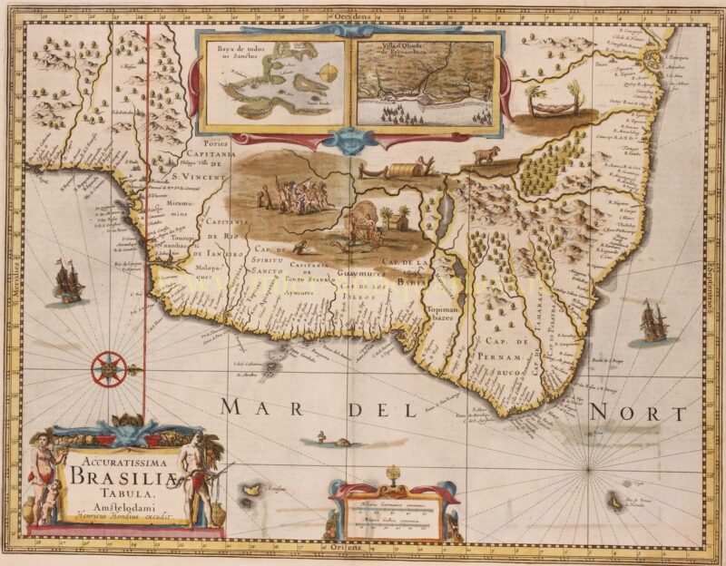 Brazilië – Henricus Hondius, ca. 1635