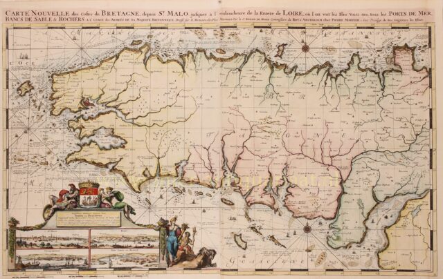 17e-eeuwse kaart Bretagne