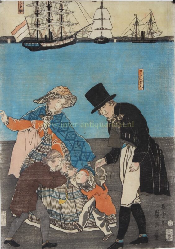 Nederlanders in Japan – Yokohama-e, 1861