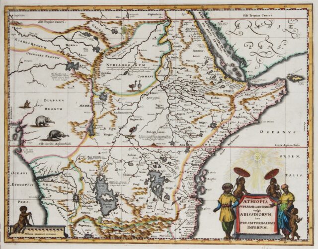 Map of Abissinia - c. 1670