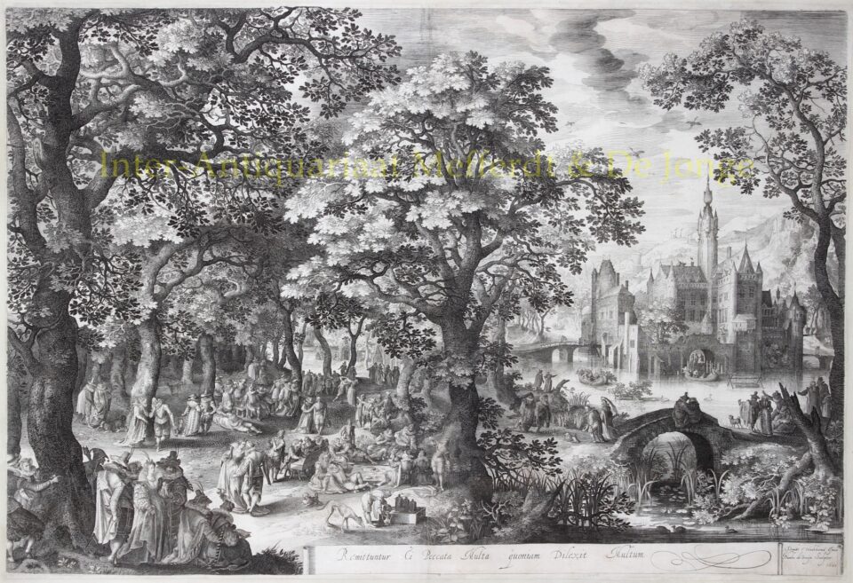Boslandschap - David Vinckboons / Nicolaes de Bruyn