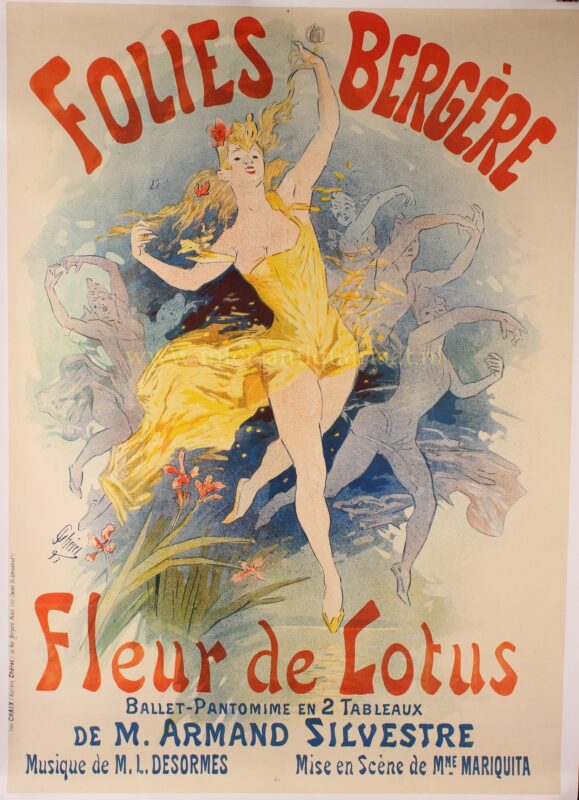 Folies Bergère – Fleur de Lotus – Jules Chéret, 1893
