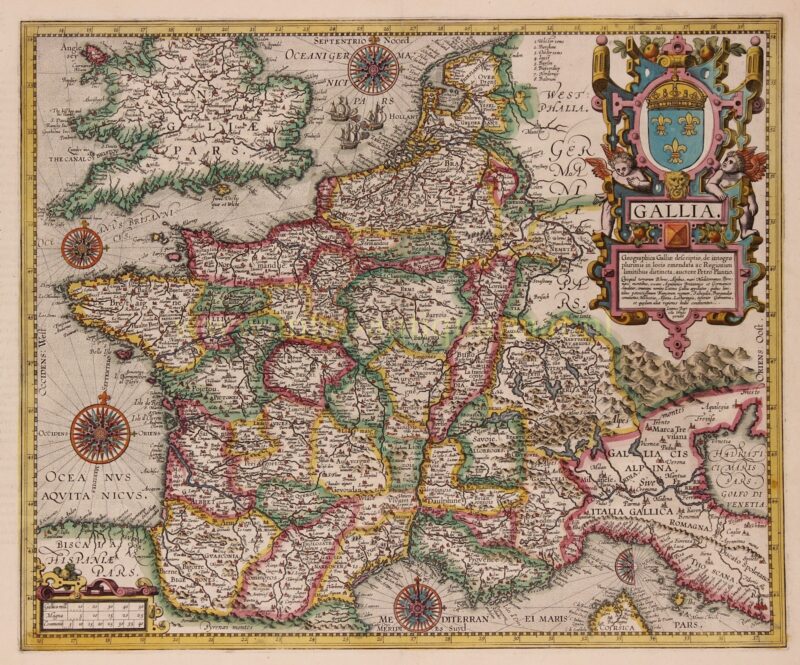 Frankrijk – Abraham Ortelius, 1606