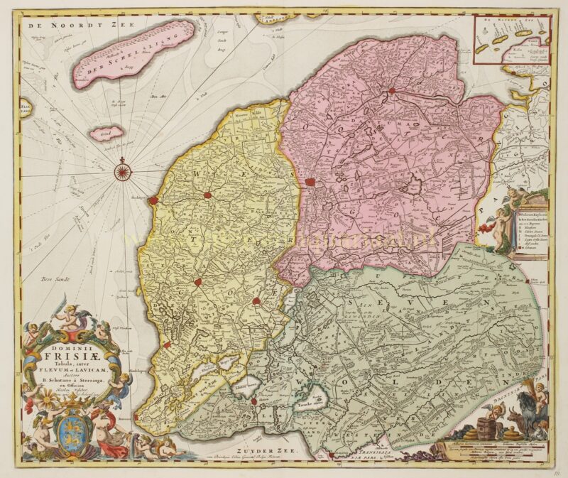 Friesland – Nicolaes Visscher + Pieter Schenk, ca. 1720
