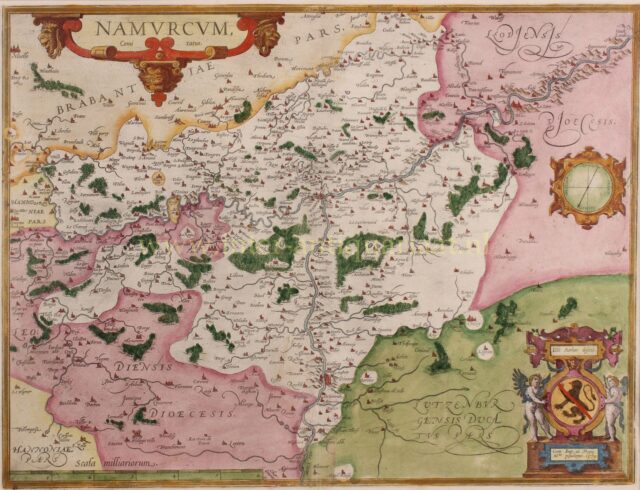 16e-eeuwse kaart van het Graafschap Namen