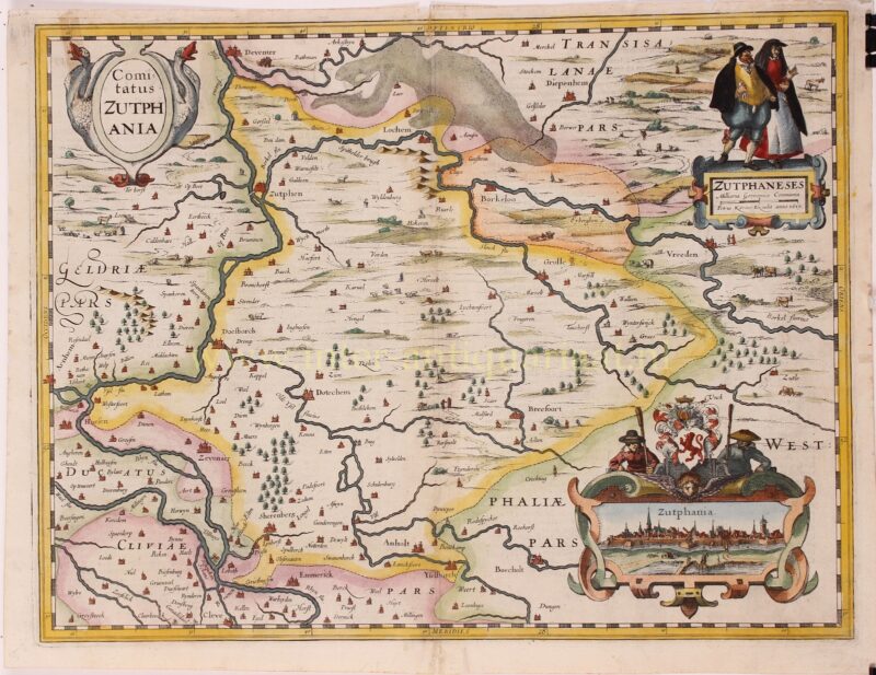Gelderland, Graafschap Zutphen – Petrus Kaerius, 1617