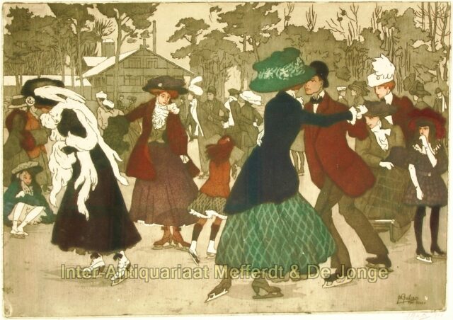 Pierre Gatier- ice skating in the Bois de Boulogne