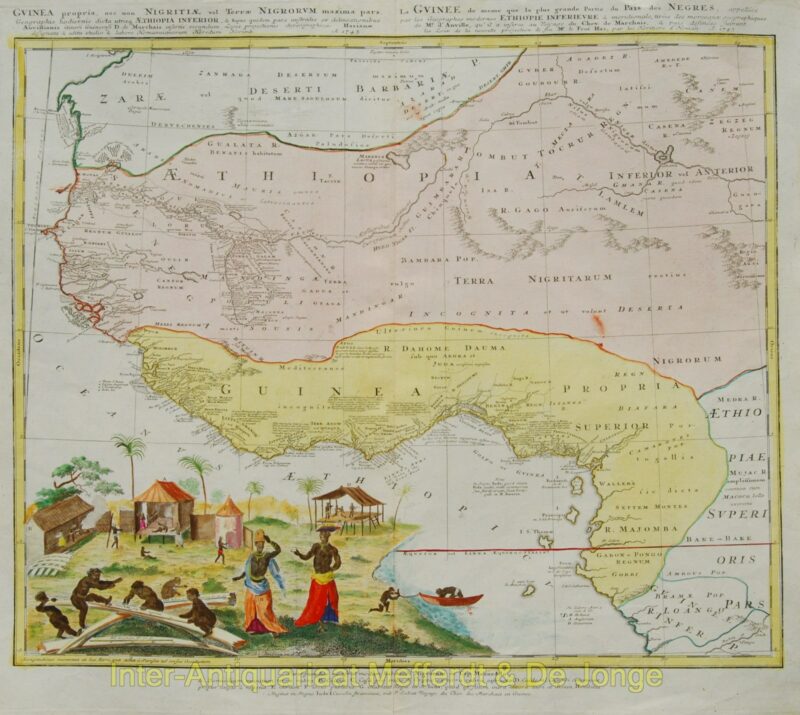 West Afrika – Johann Baptiste Homann, 1745
