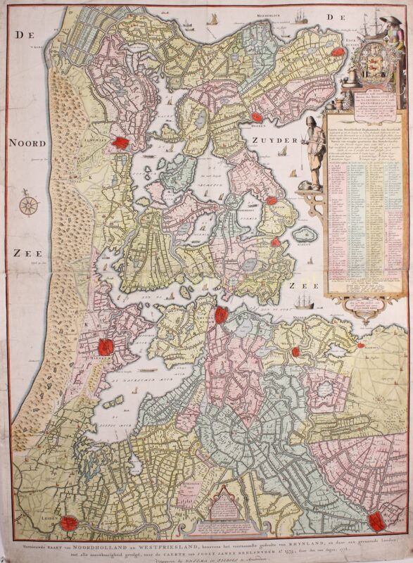 Noord-Holland – naar Joost Jansz. Beeldsnijder, 1778