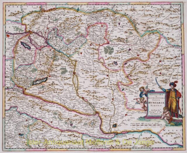 Hungary antique map - Danckerts