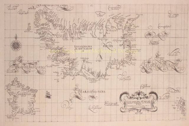 map of Iceland by Robert Dudley