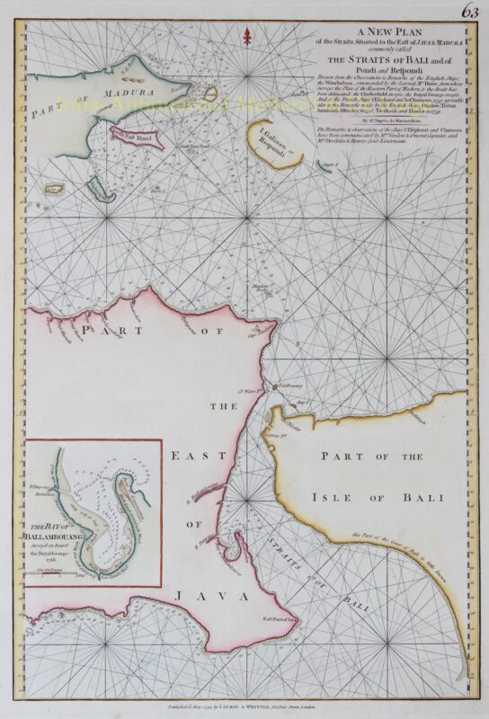 Indonesia, Strait of Bali – Laurie and Whittle, 1794