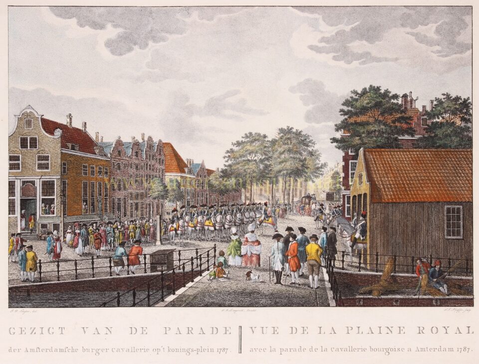 Patriotten op het Koningplein in Amsterdam 1787