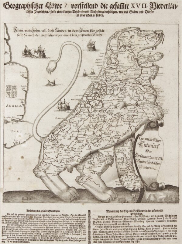Leeuwekaart – Wilhelm Serlin, 1672