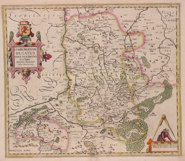 17e-eeuwse kaart van L:imburg
