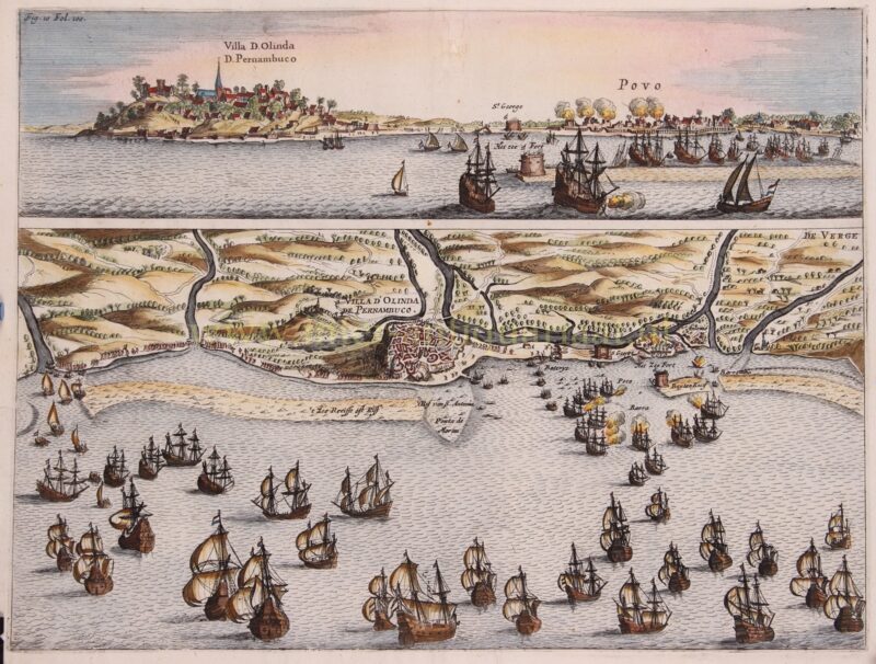 Olinda, Nederlands-Brazilië – Wed. Snellaert, 1652