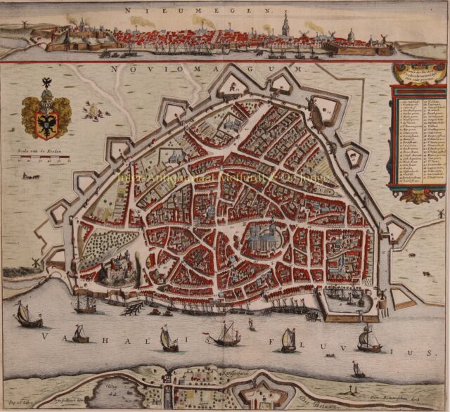 17e-eeuwse kaart van Nijmegen