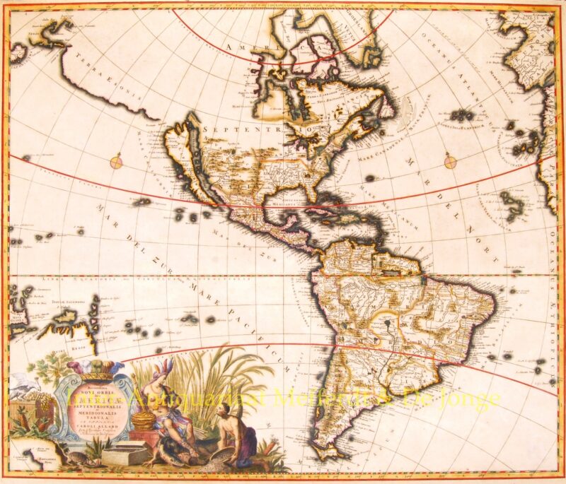 Noord- en Zuid-Amerika  – Carolus Allard, ca. 1697