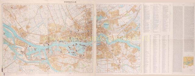 geheime historische Sovjet kaart van Rotterdam