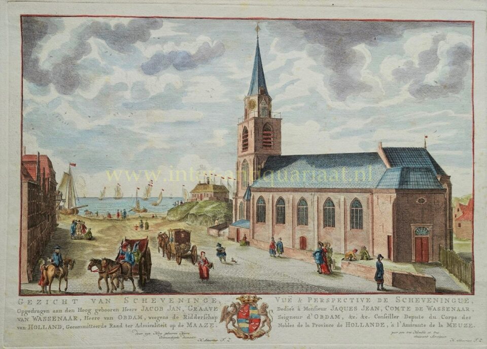 De Keizerstraat in Scheveningen medio 18e-eeuw