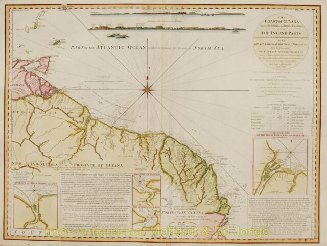Suriname coastal chart - De La Rochette