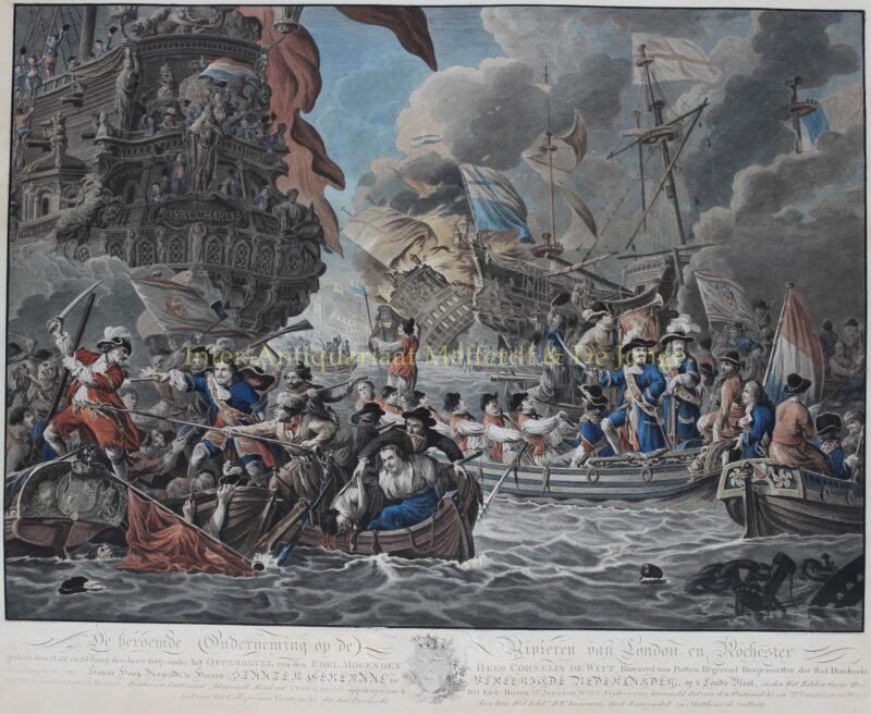 De tocht naar Chatham / Raid on the Medway – Matthias de Sallieth naar Dirk Langendijk, 1782