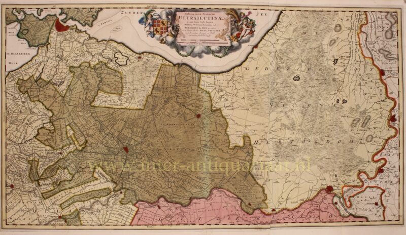 17e-eeuwse kaart van Utrecht en de Veluwe