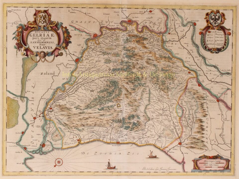 17e-eeuwse kaart van de Veluwe