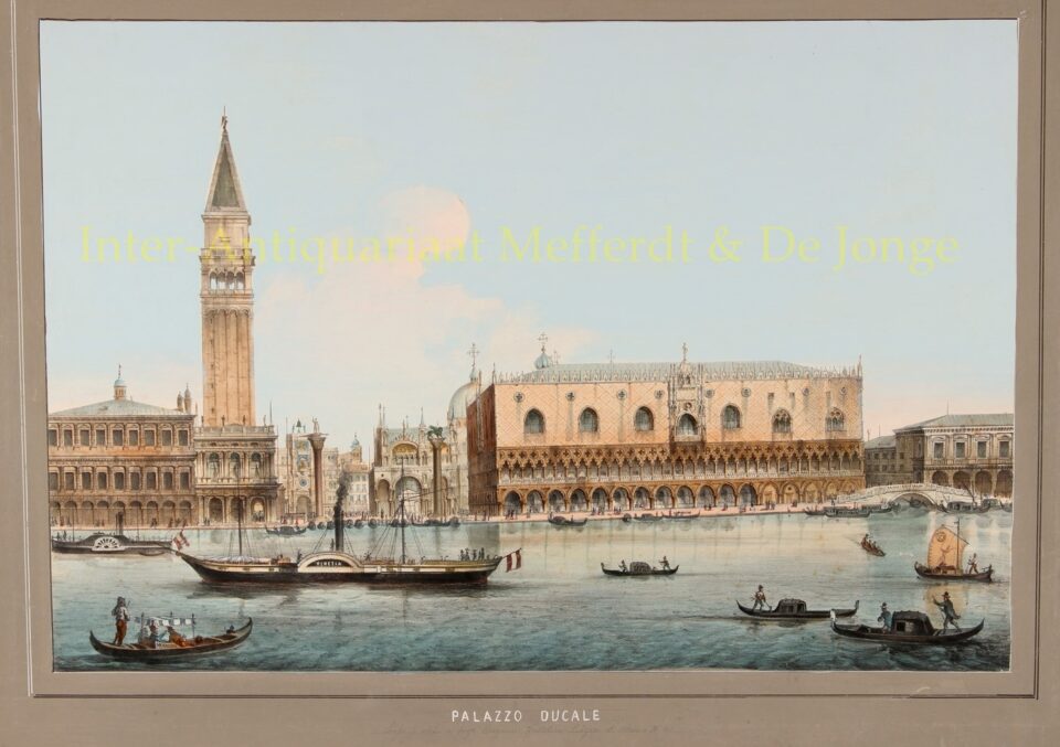 19th century view of Venice - Eugenio Testolini