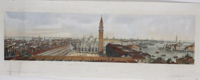 gezicht op Venetië rond 1840