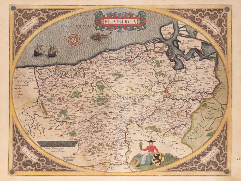 Vlaanderen – Abraham Ortelius, 1579