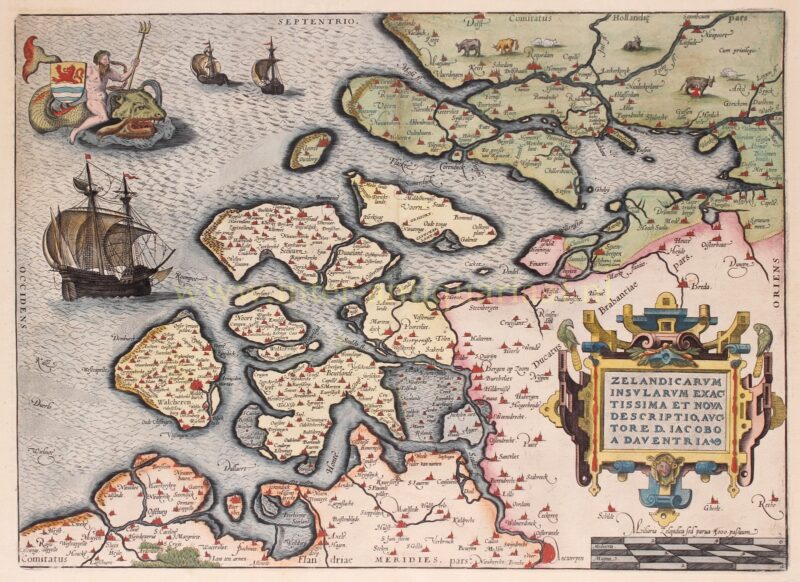 Zeeland – Abraham Ortelius, 1592