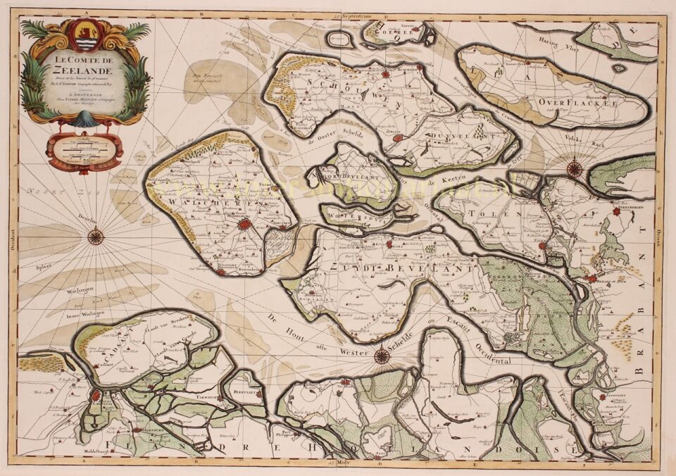 17e-eeuwse kaart van Zeeland