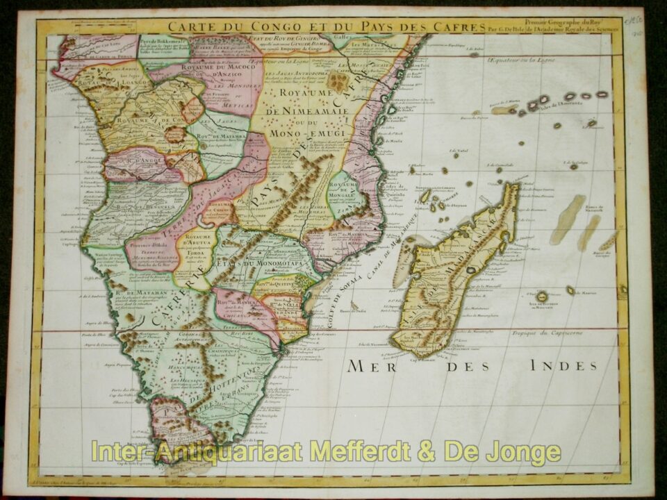 Zuidelijk Afrika - Carte du Congo et du Pays des Cafres